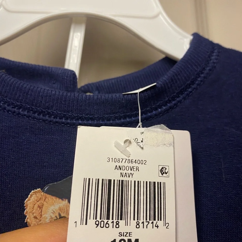 NWT Polo Ralph Lauren Baby Girls Polo Bear Long Sleeve Fleece Dress‎ & Bloomers